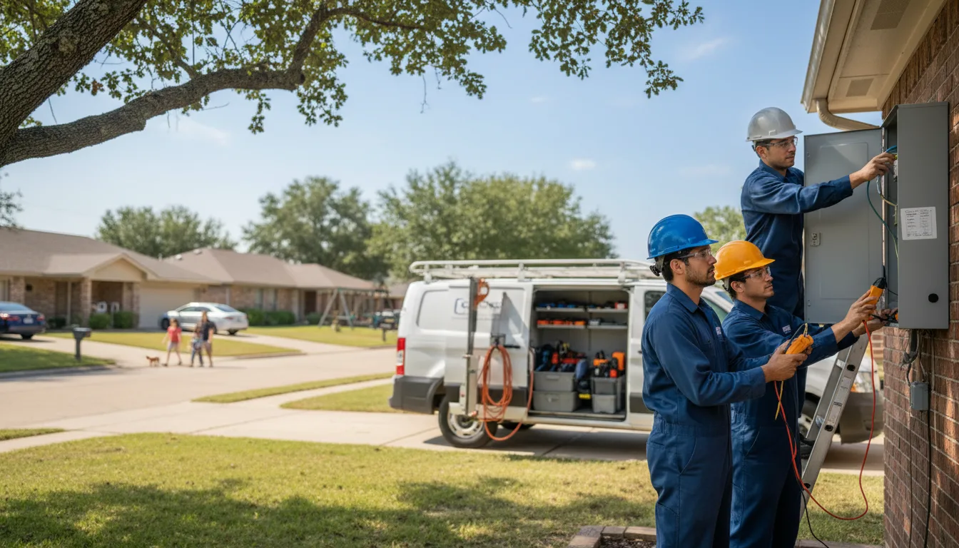 Certified electrician providing emergency electrical services in Wayland, IA